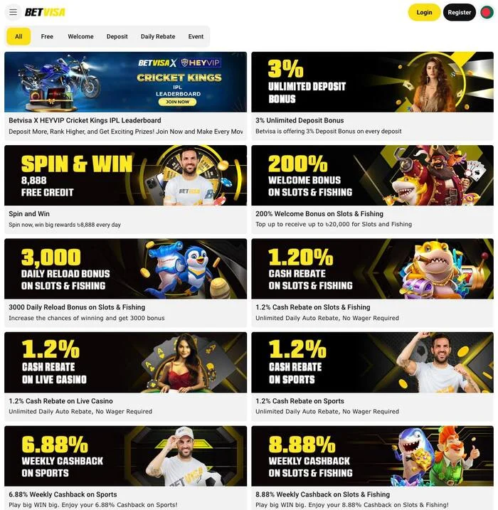 Get Exclusive Betvisa Bonuses and Promotions